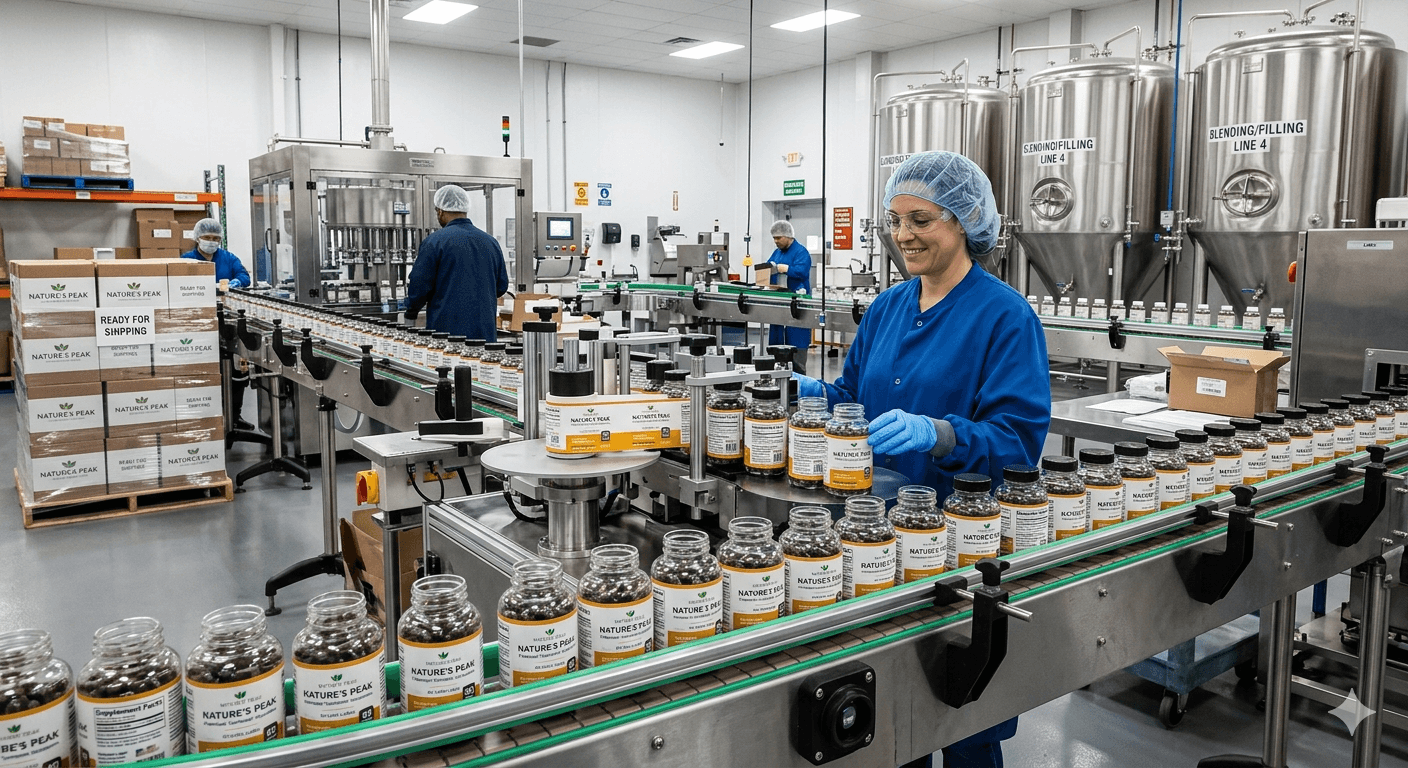 Supplement manufacturing laboratory