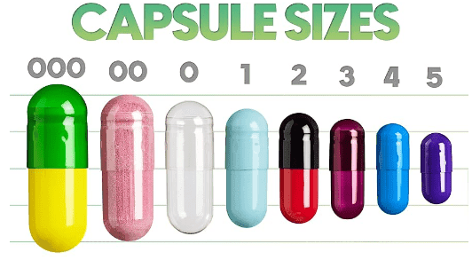 capsule sizes