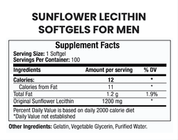 Sunflower Lecithin Softgels for Men image 2